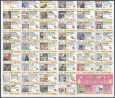 Brit magazinok 100-as hajtott levélzáró ív