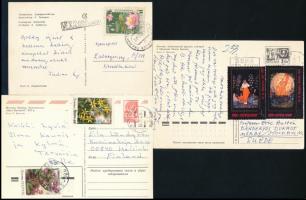 Szovjetunió 33 db képeslap, közte díjjegyes és díjkiegészített is