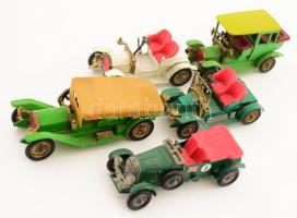 5 db Matchbox játék autó, egyik teteje letört