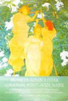 1998 Francia szimbolisták, Gauguin, Pont-Aven, Nabis MNG, kiállítási, plakát, feltekerve, lapszéli szakadásokkal, 76×56 cm