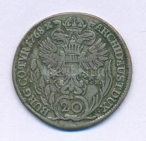 Ausztria 1768IC-SK 20kr Ag "Mária Terézia" (6,59g) T:VF patina Austria 1768IC-SK 20 Kreuzer Ag "Maria Theresia" (6,59g) C:VF patina Krause KM#1999
