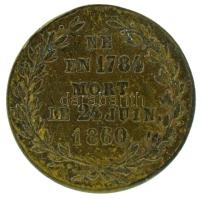 Franciaország 1860. "Jerome herceg / Született 1784 - Meghalt 1860. június 24." kétoldalas...