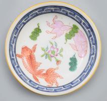 Herendi Poisson mintás gyűrűtartó tálka, jelzett, hibátlan, d: 7 cm