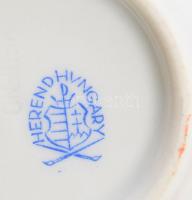 Herendi Poisson mintás gyűrűtartó tálka, jelzett, hibátlan, d: 7 cm