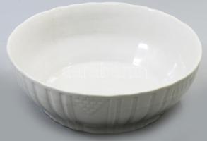 Zsolnay pörköltes tál, jelzett, d: 25 cm, m: 8 cm