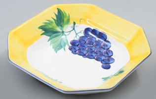 Herend Pottery kínáló, jelzett, hibátlan, 21,5x21,5 cm