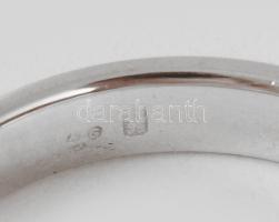 14K fehérarany, gyűrű, jelzett 2,86g m:56