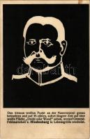 Generalfeldmarschall von Hindenburg / WWI German military, Field Marshal Hindenburg (lyukak / pinholes)