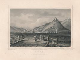 Ludwig Rohbock (1820-1883) - Knopfmacher: Torna (Felvidék). Acélmetszet, papír, jelzett a metszeten, kisebb lapszéli sérülésekkel, folttal, 11x16,5 cm