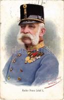 1915 Kaiser Franz Josef I. B.K.W.I. 752-6. / I. Ferenc József / Emperor Franz Joseph I of Austria s: Charles Scolik (EB)