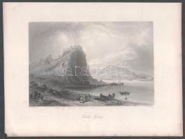 William Henry Bartlett (1809-1854) - James Charles Armytage (1802-1897): Castle Theban (Dévény vára). Acélmetszet, papír, jelzett a metszeten, kis sarokhiánnyal, lapszéli foltokkal, 13x19 cm