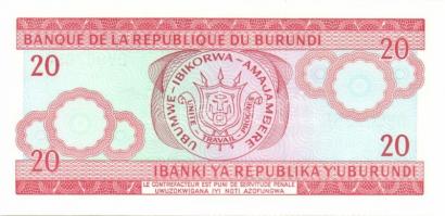 Burundi 5db klf modern bankjegy T:I