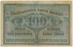 Német Birodalom / I. világháború / Keleti Főparancsnokság / Posen (Poznan) 1916. 100R T:F folt
Germ...