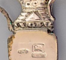 Ezüst (Ag) könyvjelző, jelzett, nettó 7,8g