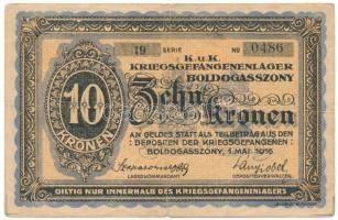 1916. Boldogasszony / Hadifogolytábor 1916. május 1. 10K arab sorozat- és sorszámmal "19 0486&q...