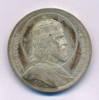 1938. 5P Ag "Szent István" T:AU,XF patina Adamo P8.1