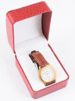 Helvetia karóra. Kvarc szerkezettel, bőr szíjjal 35 mm Új állapotban, eredeti dobozában