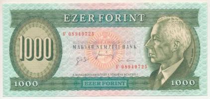 1996. 1000Ft "F 08949725" T:F szép papír Adamo F48