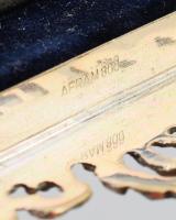 Szecessziós képkeret ezüst (Ag) szerelékben, üvegezett, jelzett, 15x9,5 cm