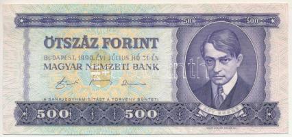 1990. 500Ft "E 108 055458" T:F szép papír Adamo F43
