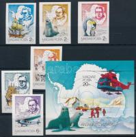 1987 Antarktisz kutatás vágott sor és vágott blokk