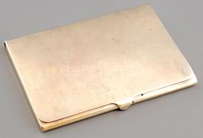 Ezüst (Ag) névjegykártya tartó. 925, 87g. jelzett 9x6 cm