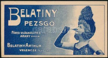 Belatiny Pezsgő számolócédula