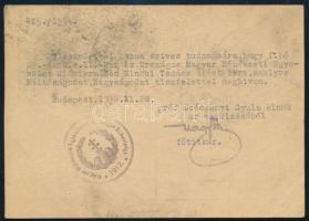 1934 Expressz levelezőlap