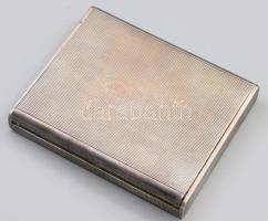 Art deco olasz vagy angol ezüst (Ag) utazó piperetartó szett, jelzett, FF mesterjeggyel, kipattintha...