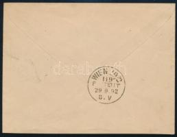 1892 Ajánlott díjkiegészített díjjegyes levél