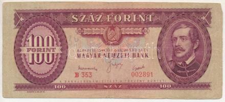 1949. 100Ft "B 353 002891" T:F,VG Adamo F28