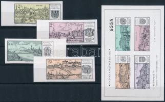 1971 Budapest ívszéli vágott sor és blokk