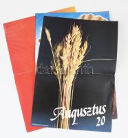 5 db szocialista augusztus 20-i plakát 50x35 cm