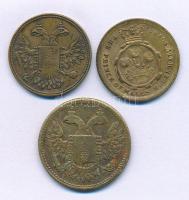 Nagy-Britannia 1849 k. "Viktória királynő - 1/2 Sovereign" kétoldalas sárgaréz számláló zs...