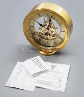 London Clock Company asztali szkeleton óra, leírással, m: 15 cm