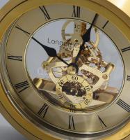 London Clock Company asztali szkeleton óra, leírással, m: 15 cm