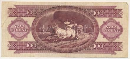 1992. 100Ft "B 274 041089" látványos nyomdahibával T:F Adamo F37