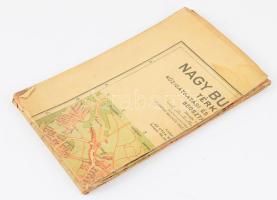 ca 1944 Nagy-Budapest térképe. Dr. Irmédi-Molnár László, Jäger Károly. 1 : 30.000. Bp., Kókai Lajos ...