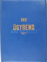 cca 1975 A BKV közlekedési térképei: autóbúszhálózat és HÉV hálózat térképek, járműszükségletek, szolgálati térképek nagy méretben 7 db, BKV mappában