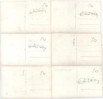 Tusnádfürdő, Baile Tusnad - 6 db RÉGI fotós képeslap: látképek, templom / 6 pre-1945 photo postcards...