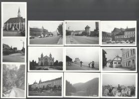 cca 1960 17 db Erdélyi városkép, feliratozott Brassó, Kolozsvár, stb. 9x12 cm