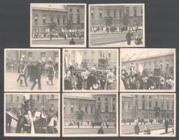 cca 1930 Szent Jobb körmenet 8 db fotó 10x7 cm