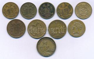 Nagy-Britannia DN(19.század) Vegyes 10db-os (8xklf) Viktória királynő zseton tétel, közte DN "V...