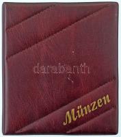 Kis gyűrűs érme berakó többféle méretű berakólapokkal 16x18 cm