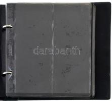 Kis gyűrűs érme berakó többféle méretű berakólapokkal 16x18 cm