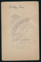 Postmortem fotó. Keglevich Emil. szegedi műterem 11x21 cm