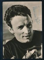 Thomas Köhler (1940-) német labdarúgó aláírása őt ábrázoló fotólapon szamáfüllel