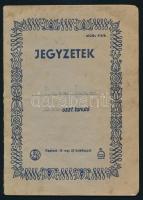 1941 Cserkész füzete, benne Horthy István halálhírének leírásával is néhány oldal szöveg