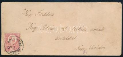 1874 5kr levélen "HOLD.M.VÁSÁRHELY"
