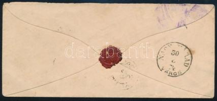 1874 5kr levélen "HOLD.M.VÁSÁRHELY"